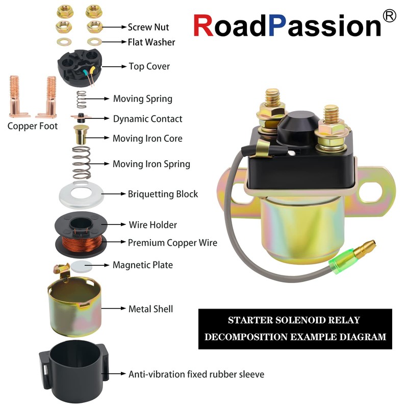 Road Passion Starter Solenoid Relay for Polaris Trail BOSS 250