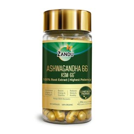 Zandu FGL-Ashwagandha KSM 66 60 Caps - 24