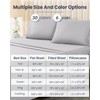 MISSQ 4-Piece Full Size Bed Sheets - Microfiber Bed Sheets