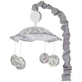 GEENNY Musical Mobile, Pink Flamingo Bird, Multi-Colors, Crib