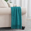 BOURINA Textured Solid Soft Sofa Throw Couch Cover Knitted Decorative