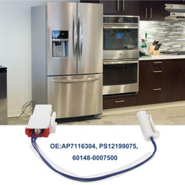 YINETTECH 1PC Fridge Defrost Thermostat Compatible with Kenmore OE AP7116304 PS12199075 60148-0007500 Wire Length 12cm Probe Length 25.8mm Probe Diameter 5/16 Inch