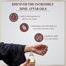 Dukhni White Rose Attar Oil by Dukhni | Arabic perfume oils for men and women | 30ml Pure roll on perfume, Long lasting alcohol free scent | Eid, Ramadan, Umrah Gifts, Vegan Islamic Fragrances