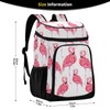Pink Flamingo Cooler Backpack 36 Cans Insulated Backpack Cooler Leak