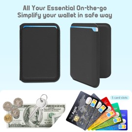 Phone Card Holder, Leather Phone Wallet Stick On, Stretchy Card Holder for Back of Phone Credit Card Holder (Yellow)