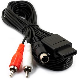 jujinglobal 6FT S Video Cable AV Cord for SNES N64 NGC SFC Console