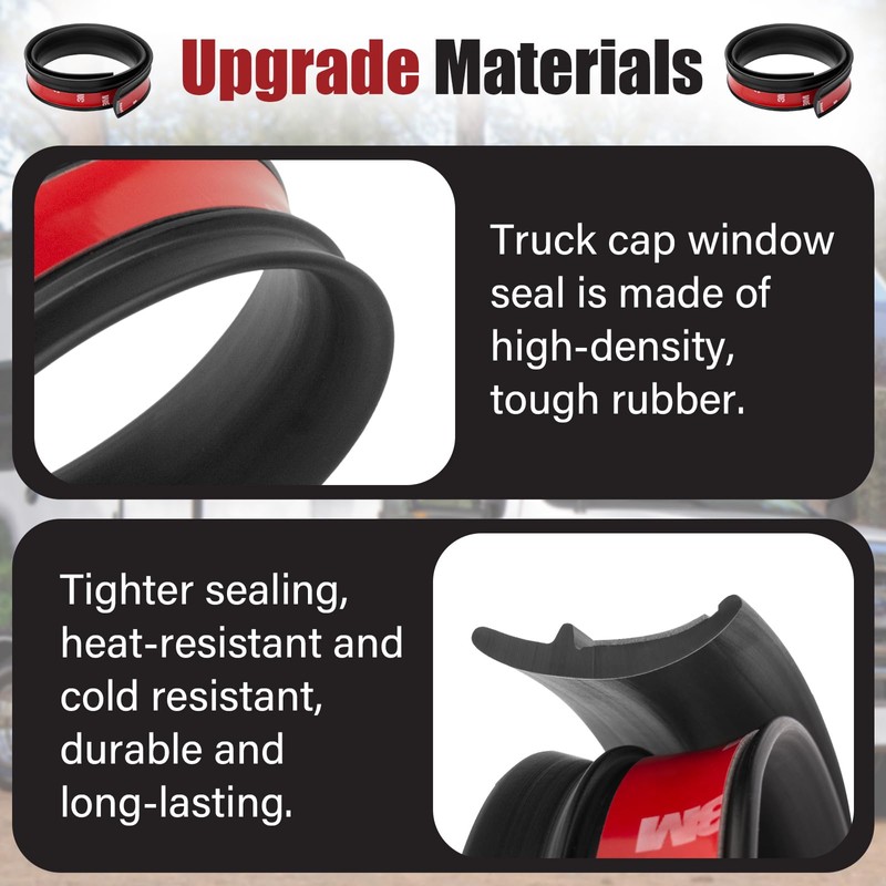 Sconva Truck Cap LEER 100XL Side Window Gap Hider 1