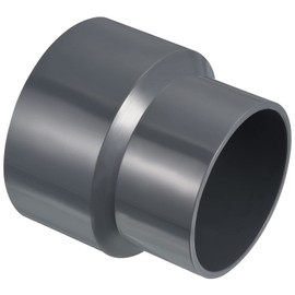 PATIKIL PVC Reducer Pipe Fitting 110x90mm, Straight Coupling Adapter Connector, Gray