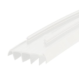 PVC Slide in Kerf Style Door Bottom with Weatherstripping Fins, 1 3/4" Wide (White, 36 1/4")