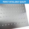 NearMoon Square Rain Shower Head With Extension Arm, Large Stainless