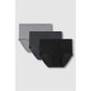 JAJU [JAJU] Women's Modal Sanitary Hip Hugger Panty 3-Pack_Black