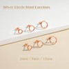Loutade Silver Stud Earrings for Women, 3 Pairs S925 Sterling