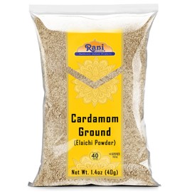 Rani Cardamom (Elachi) Ground, Powder Indian Spice 1.4oz (40g) ~ All Natural | No Color Added | Gluten Friendly | Vegan | NON-GMO | Kosher | No Salt or Fillers