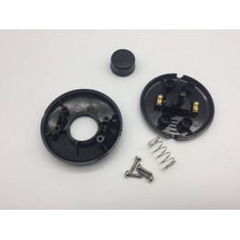 FUJIE 1 x Foot Pedal Switch Black Round Cable Foot Switch 250 V/2 A for Floor Lights and Table Lamps