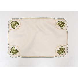 Celtic Glass Designs Placemat in a Shamrock Design.
