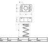 TA-VIGOR 5Pcs M10 304 Stainless Steel Long Spring Channel Nuts,