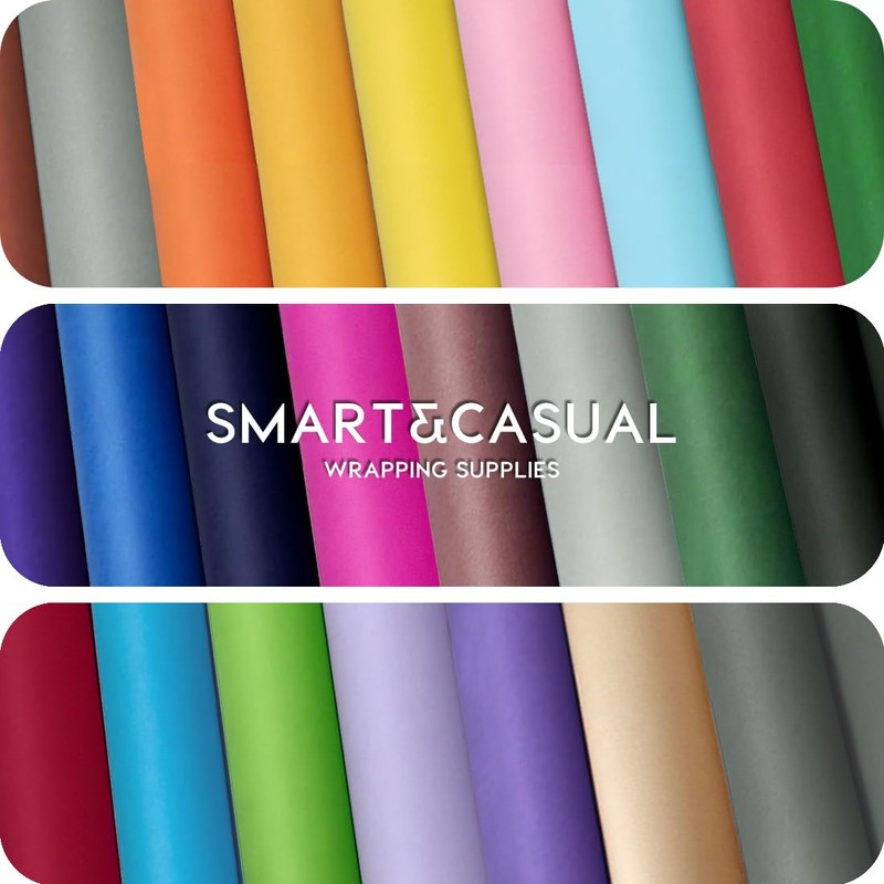 SMART&CASUAL 17.8"×1,200"(100') Brown Kraft Wrapping Paper for Craft Gift Bulletin