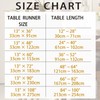 Wracra Cotton Linen Table Runner Farmhouse Style White Table Runner