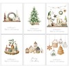 30 Eco Friendly Traditional Christmas Cards with Envelopes
