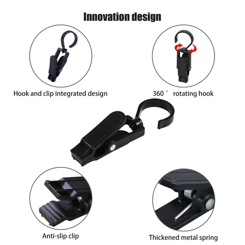 Rotating Laundry Hook Clip,Plastic Clothes Swivel Hanger,Multipurpose Anti-skid Clothespin,Hat/Cap/Socks/Scarf Hanging