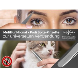 Precision pointed tweezers tip universal tweezers stainless steel 15 cm hair eyebrows plucking flat watchmaker tweezers fine mechanics.