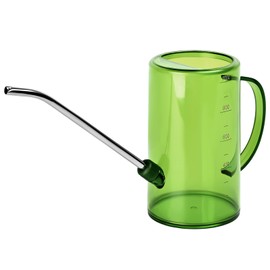 TTAOE GN Plastic Watering Can - Small with Long Spout - 1/4 Gallon - 34 Oz - Green