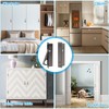 Dontay 2 Pack Pocket Door Handles,Press Finger Edge Pull, Push