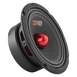 DS18 PRO-GM6B Loudspeaker - 6.5", Midrange, Red Aluminum Bullet, 480W Max, 140W RMS, 8 Ohms - Premium Quality Audio Door Speakers for Car or Truck Stereo Sound System (1 Speaker)