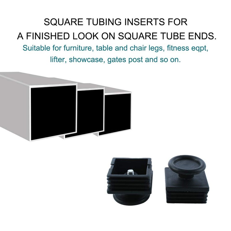 uxcell Table Adjustable Leveling Foot 50mm x 50mm 4 Sets