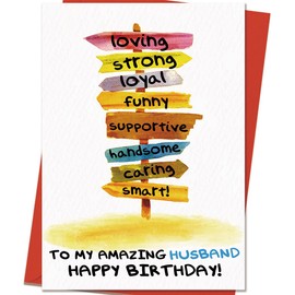 Mcduldul Husband Birthday Card | Happy Husband Birthday Gifts from Wife | Romantic Bday Decoration