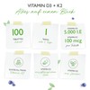 Vitamin D3 5000 IU + Vitamin K2 200mcg Menaquinon MK7