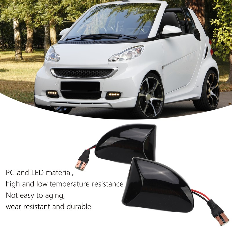 Side Marker Light Smoked Black Shell Yellow Light Aging Resistant