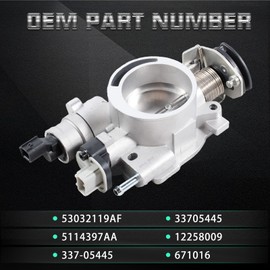 Cilipnsi 53032119AF Throttle Body 5114397AA Compatible with Chrysler Aspen Dodge Dakota Durango Ram 1500 Pickup Jeep Commander Grand Cherokee Mitsubishi Raider 4.7L 2003-2007