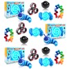 Cevioce 15Pcs Fidget Toys Adults Pack,Stocking Stuffers for Teens Boys Girls,Autism Sensory Toys with Fidget Spinner Slug Magnetic Rings,Squishy Fidget Toys ADHD Stress Relief,Party Favor for Kid-BBB