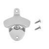 Elegant Satin Nickel Bottle Opener and Cap Catcher for Home