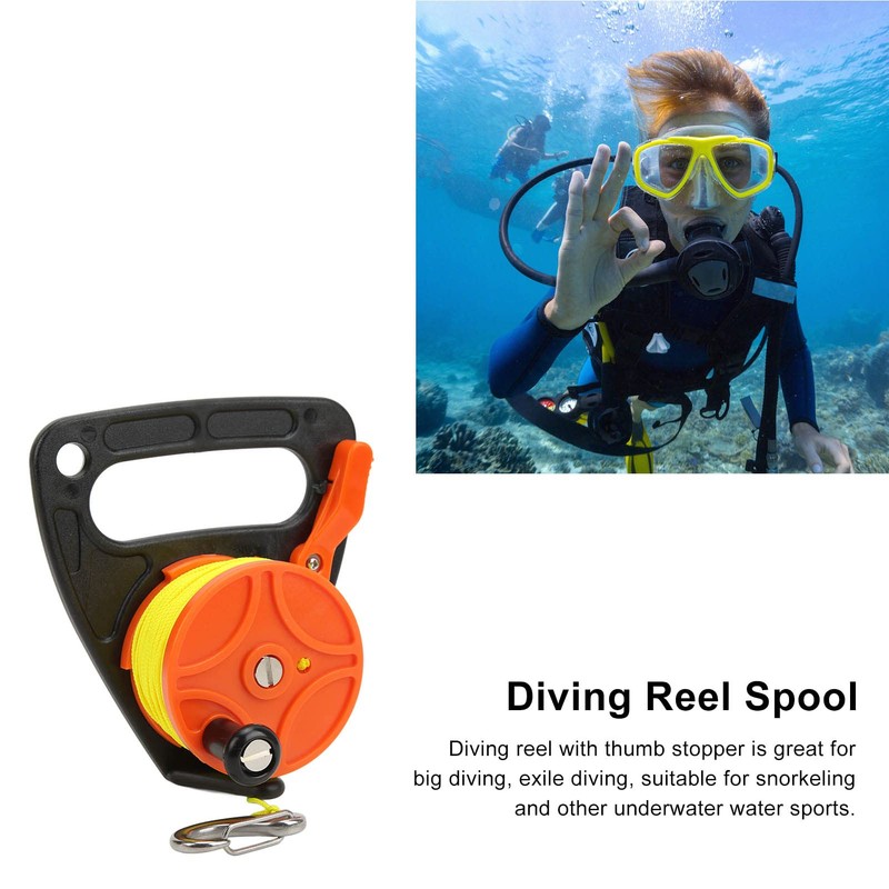 Dive Reel with Thumb Stopper, Diving Reel with 150ft High