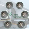Rainovo 6 Spray Settings High Pressure Shower Head 5" Rain