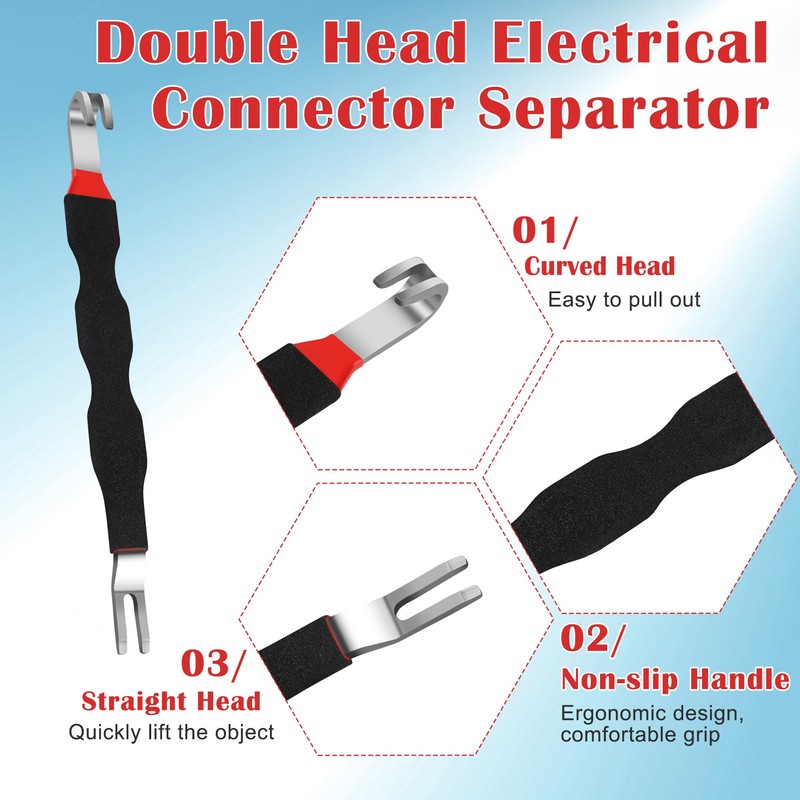 Anglekai 4PCS Electrical Disconnect Pliers, Straight and 60°Electrical Connector Separator