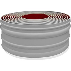 ProFlex Decor Gray Vinyl Wall Base, 4 in X 40 ft - Flexible Self Stick Vinyl Trim with Super Strong Peel and Stick Adhesive - Easy Install Floor Base with Toe Kick