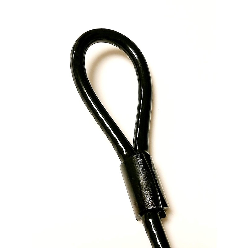TAKASUE Black Wire 0.2 inch (4 mm), 31.5 inches (80