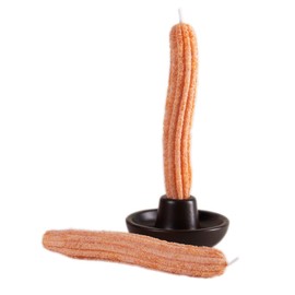 Churros Taper Scented Candles Set for Home Decoration Crafts Arts(2pcs/Pack)