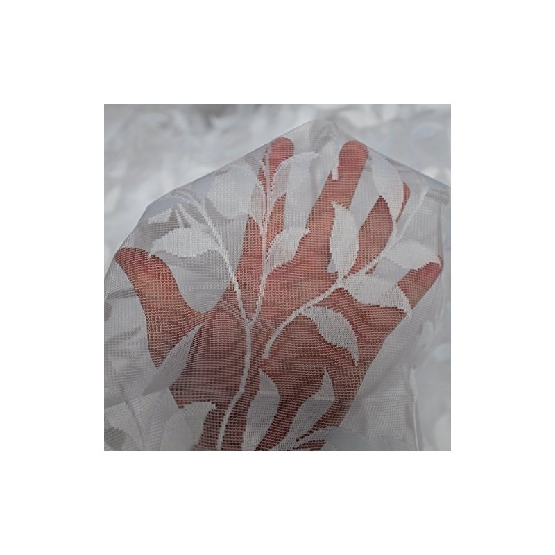 John Aird Lisa Leaf Net Curtain ~ Width Sold By