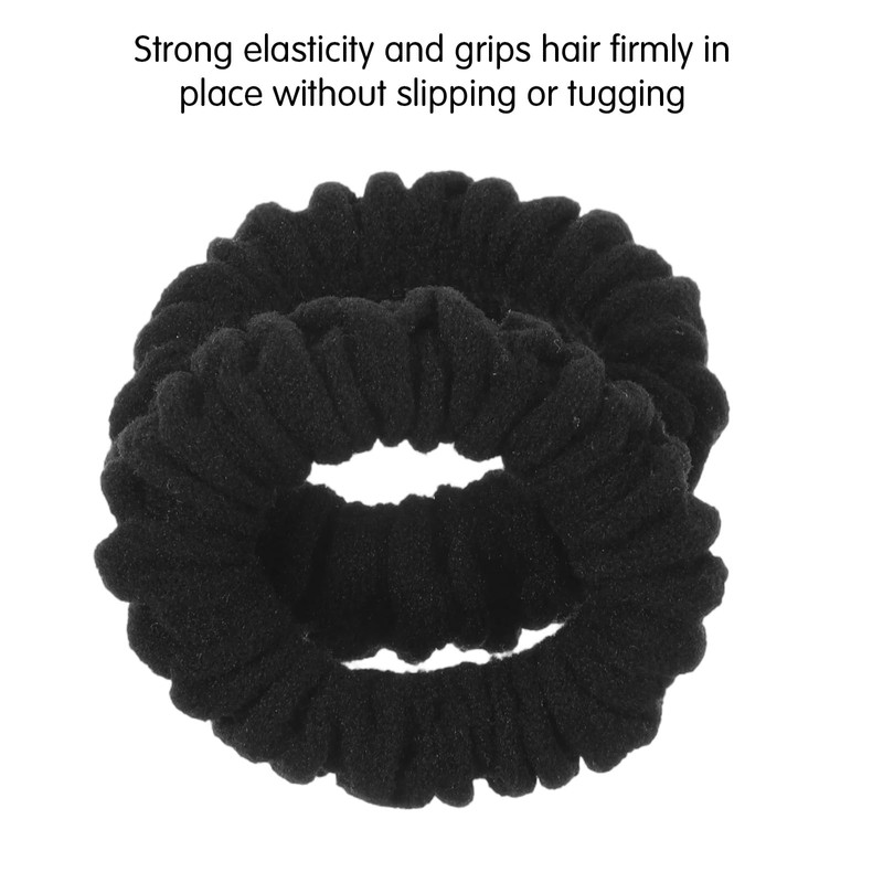 10 Pcs Black Scrunchie for Women, Ymapinc Elastic Black Hair