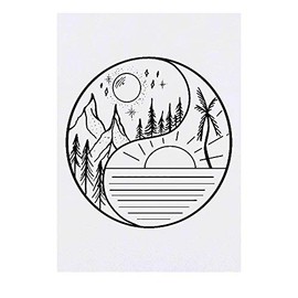 Azeeda Large 'Yin-Yang Heaven' Temporary Tattoos (TO00027626)