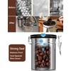 Coffee Canister Airtight Storage Container 1.8L Stainless Steel Air Tight