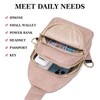 INICAT Crossbody Sling Bags Fanny Packs Purses Chest Bag for