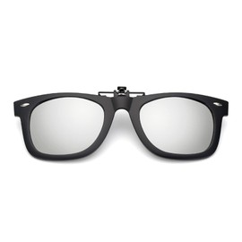Polarised Clip on Sunglasses - Sunglasses Clip on Glasses for Women Men Flip Up UV400 Protection Sunglasses Outdoor Driving