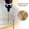 Saipor 13-Piece Twist Drill Bit Titanium Coated HSS Twist Drill