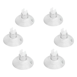 Pawfly Aquarium Suction Cup Clips for Standard 3/16" ID Airline Tubing Clear Air Hose Holder Clamp Accessories for Fish Tank Aeration Setup, 20 Pack