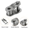 sourcing map 5Pcs 085-1/#41-1 Chain Offset Half Link Roller 1/2"